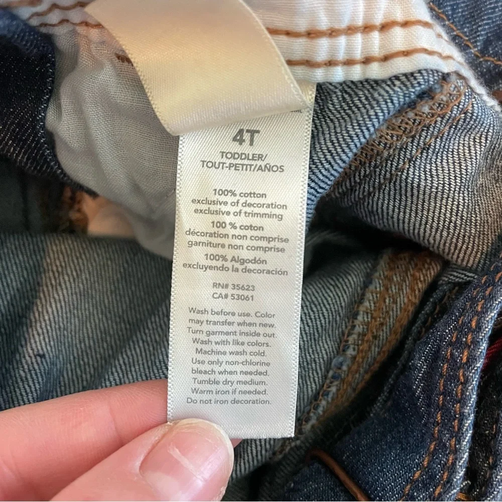 OshKosh B'gosh Blue Classic Denim Overalls - Picture 4 of 4